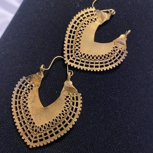 Gold Heart Earrings